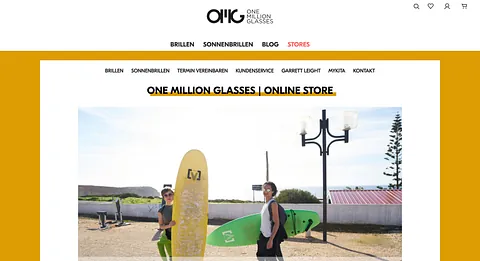 One Million Glasses Website